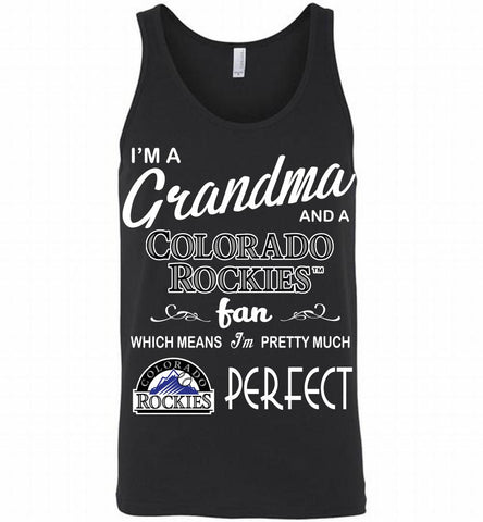I'M A Grandma And A Colorado Rockies Fans Gift Tank - zezetee