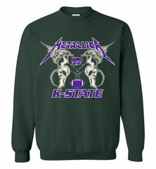 Metallica Kansas State Wildcats Logo Crewneck Sweatshirt - zezetee