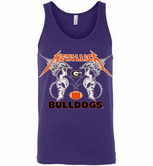 Metallica Georgia Bulldogs Logo Tank - zezetee