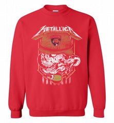 Metallica Skull Snake Florida Panthers Crewneck Sweatshirt - zezetee