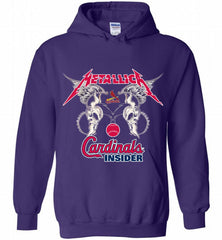 Metallica St Louis Cardinals Logo Hoodie - zezetee