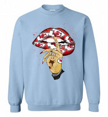 NFL Kansas City Chiefs Lip Shut The Fuck Up Crewneck Sweatshirt - zezetee