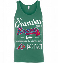I'M A Grandma And A Atlanta Braves Fans Gift Tank - zezetee