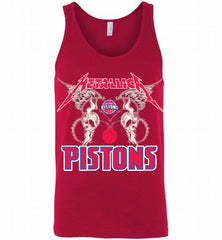 Metallica Detroit Pistons Logo Tank - zezetee