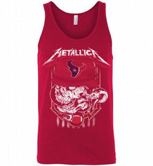 Metallica Skull Snake Houston Texans Tank - zezetee