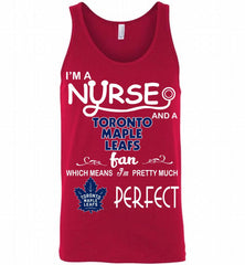 I'M A Nurse And A Toronto Maple Leafs Fans Gift Tank - zezetee