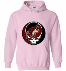 NHL TEAM ARIZONA COYOTES X GRATEFUL DEAD LOGO BAND Hoodie - zezetee