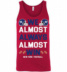 New York Giants We Almost Always Almost Win Tank - zezetee