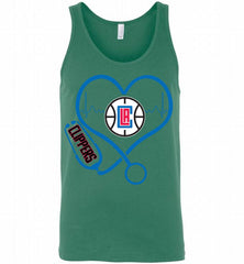 Nurse Heartbeat Love Los Angeles Clippers Tank - zezetee