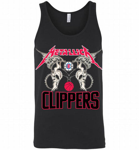 Metallica Los Angeles Clippers Logo Tank - zezetee