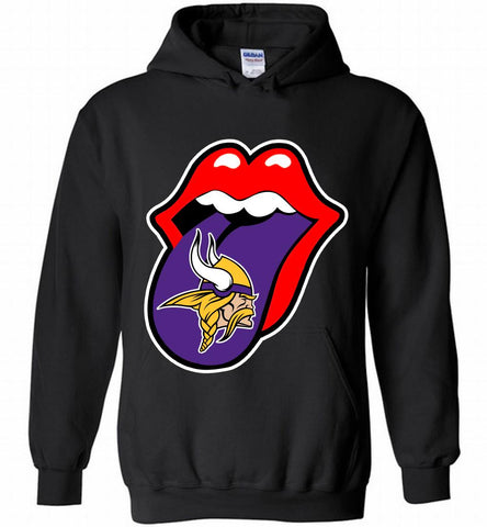 Minnesota Vikings  x The Rolling Stones Logo Hoodie - zezetee