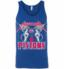 Metallica Detroit Pistons Logo Tank - zezetee