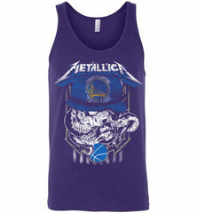 Metallica Skull Snake Golden State Warriors Tank - zezetee