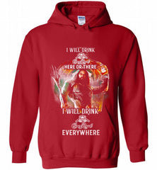 AQUAMAN I WILL DRINK CROWN ROYAL HERE THERE I WILL DRINK CROWN ROYAL EVERYWHERE Hoodie - zezetee