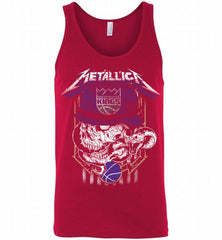 Metallica Skull Snake Sacramento Kings Tank - zezetee