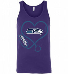 Nurse Heartbeat Seattle Seahawks Tank - zezetee