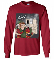 The Hunchback of Notre Dame Firefighter Paris Gildan Long Shirt - zezetee