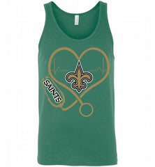 Nurse Heartbeat New Orleans Saints Tank - zezetee