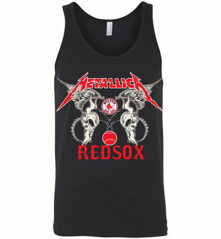 Metallica Boston Red Sox Logo Tank - zezetee