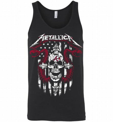 Metallica Atlanta Braves Logo Tank - zezetee