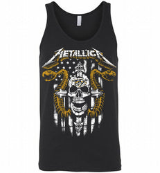 Metallica Snake Skull Nashville Predators Logo Tank