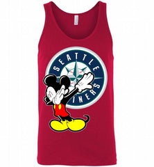 Disney Mickey Mouse Dabbing Seattle Mariners Tank - zezetee