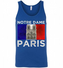 Notre-Dame Paris France flag Tank - zezetee
