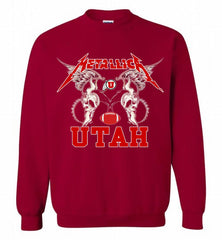 Metallica Utah Utes Logo Crewneck Sweatshirt - zezetee