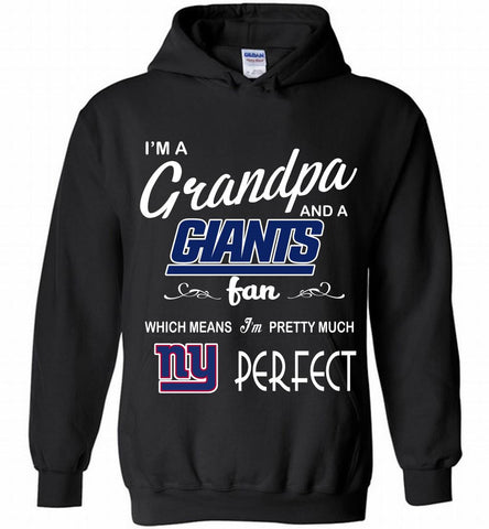 I'M A Grandpa And A New York Giants Pretty Much Perfect Hoodie - zezetee