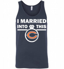 I MARRIED INTO THIS NFL Chicago Bears Fans Gift Tank - zezetee