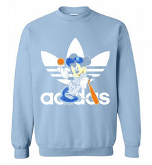 ADIDAS BASEBALL MICKEY MOUSE DISNEY SPORTS Crewneck Sweatshirt - zezetee