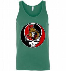 NHL TEAM OTTAWA SENATORS X GRATEFUL DEAD LOGO BAND Tank - zezetee