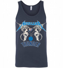 Metallica Oklahoma City Thunder Logo Tank - zezetee