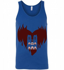 My heart is burning for Notre Dame Tank - zezetee