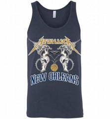 Metallica New Orleans Pelicans Logo Tank - zezetee
