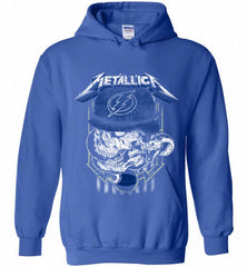 Metallica Skull Snake Tampa Bay Lightning Hoodie - zezetee