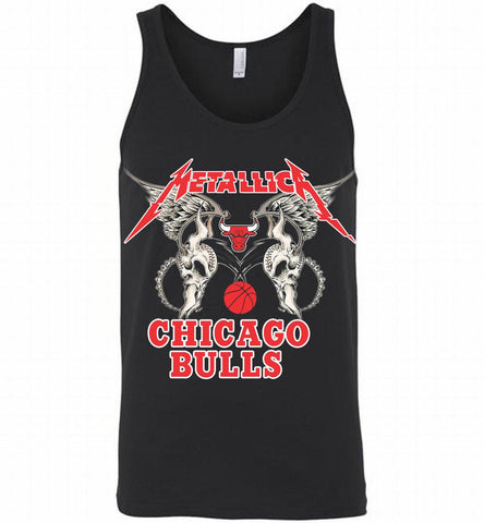 Metallica Chicago Bulls Logo Tank - zezetee