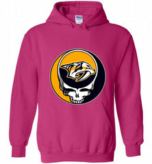 NHL TEAM NASHVILLE PREDATORS X GRATEFUL DEAD LOGO BAND Hoodie - zezetee
