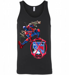 Deadpool Fan Love New York Rangers Awesome Tank - zezetee