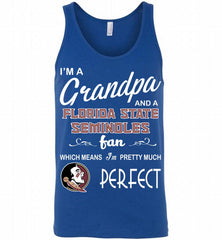 I'M A Grandpa And A Florida State Seminoles Fan Tank - zezetee