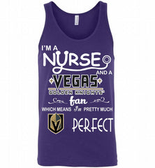 I'M A Nurse And A Vegas Golden Knights Fans Gift Tank - zezetee