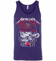 Metallica Skull Snake San Francisco 49ers Tank - zezetee