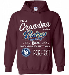 I'M A Grandma And A San Diego Padres Fans Gift Hoodie - zezetee