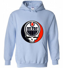 NHL TEAM EDMONTON OILERS X GRATEFUL DEAD LOGO BAND Hoodie - zezetee