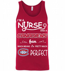 I'M A Nurse And A Montreal Canadiens Fans Gift Tank - zezetee