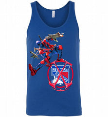 Deadpool Fan Love New York Rangers Awesome Tank - zezetee