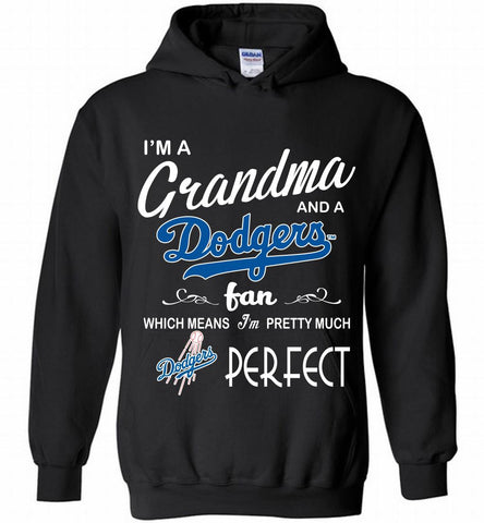 I'M A Grandma And A Los Angeles Dodgers Fans Gift Hoodie - zezetee