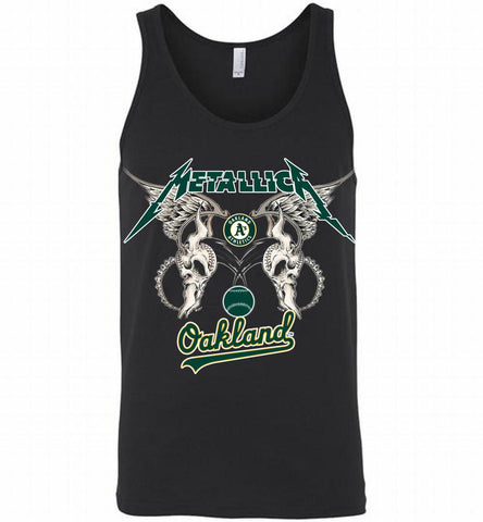 Metallica Oakland Athletics Logo Tank - zezetee
