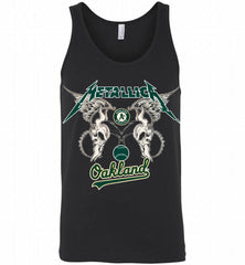 Metallica Oakland Athletics Logo Tank - zezetee
