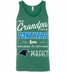 I'M A Grandpa And A Carolina Panthers Pretty Much Perfect Tank - zezetee